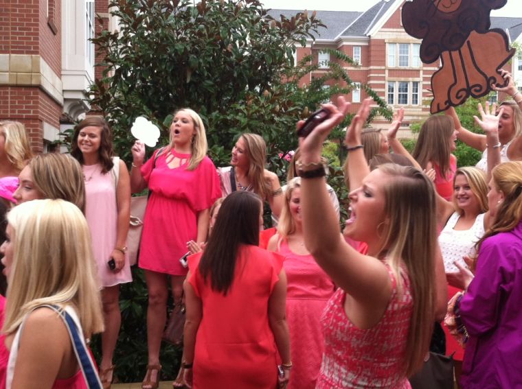 Auburn University bid day 2013